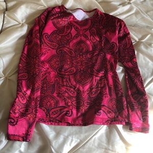 Athleta fleece lined top size small